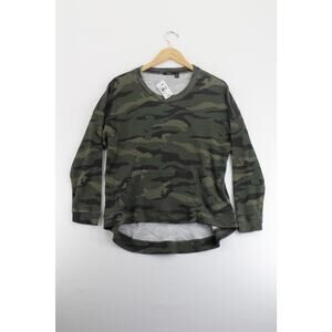 NWT RDI camo long sleeve shirt womens small streetwear urban trendy casual basic